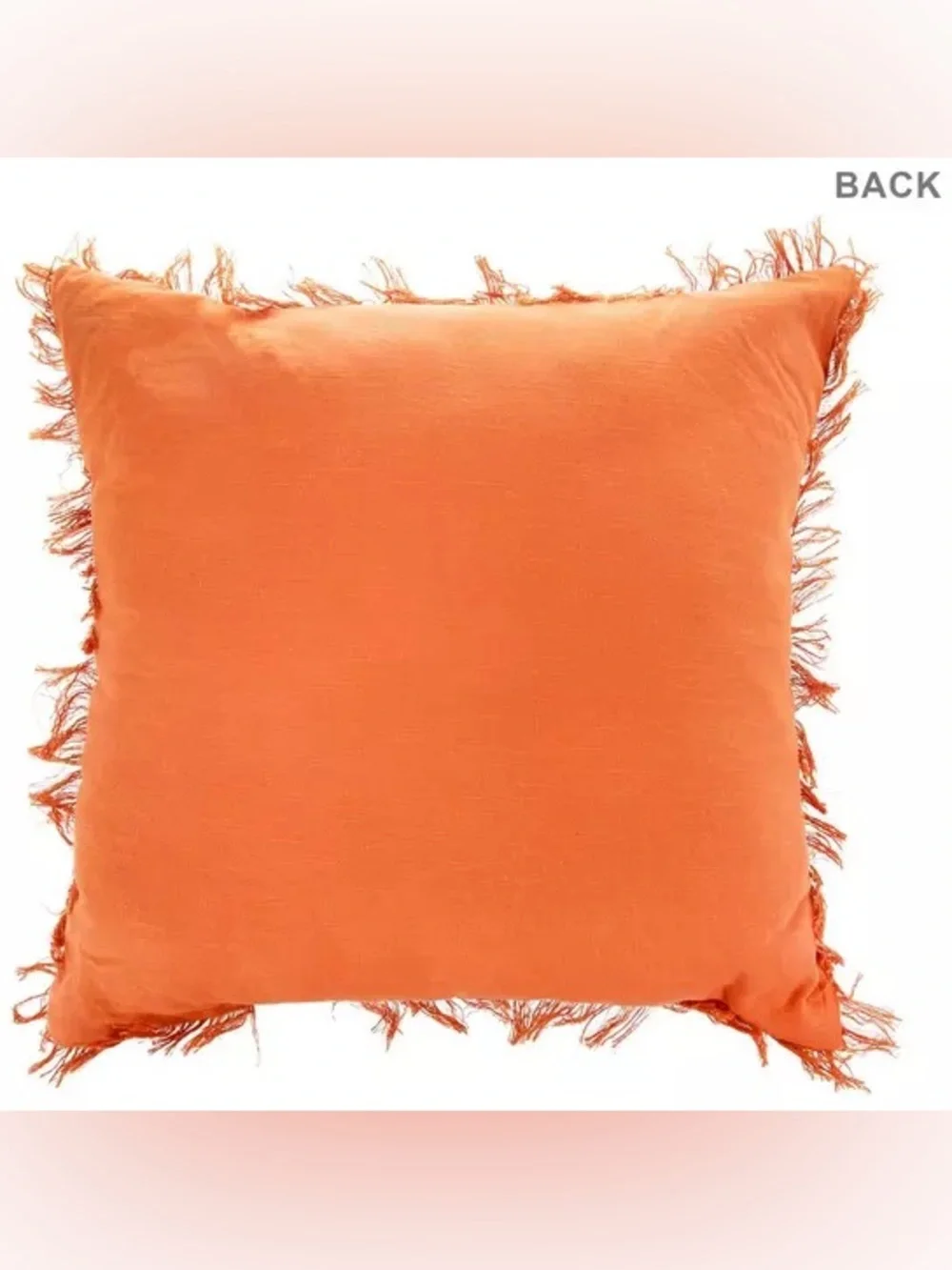 Orange Tufted Pumpkin Pillow
